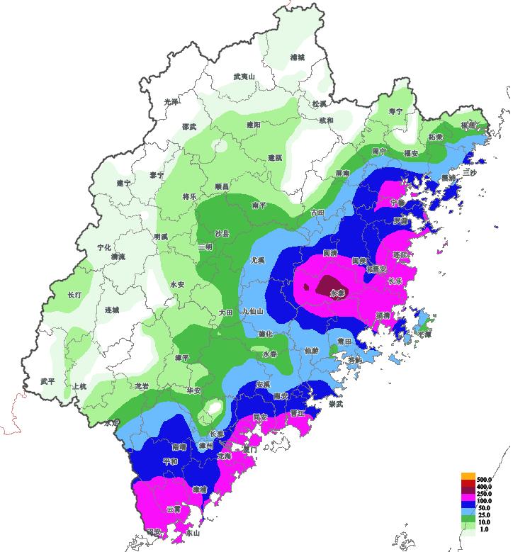 福州历年降水数据对比_福建海葵台风暴雨_福清永泰特大暴雨原因